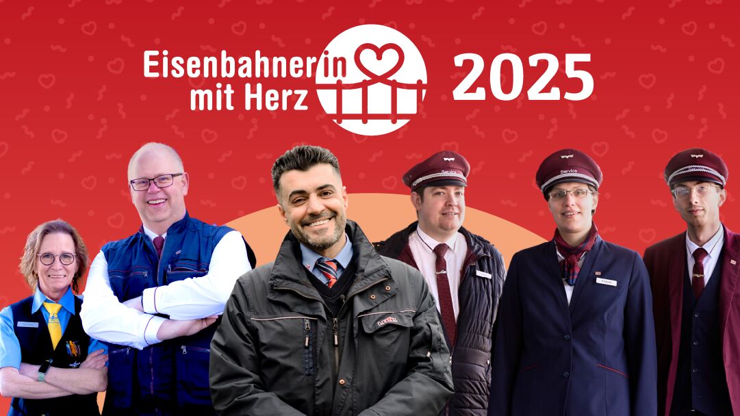 Die Allianz pro Schiene hat die Eisenbahner mit Herz 2025 ausgezeichnet